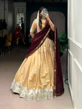 Kanchipuram Half Sarees with Zari Weaving | Traditional Silk Festive Wear